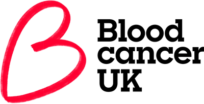 This image is of the Blood Cancer UK logo.