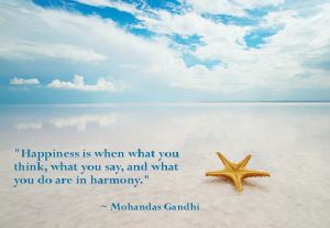 gandhi, happiness, harmony, quotes