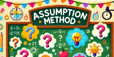 An image of students learning how to use the Assumption method during a PSLE Math Heuristics lesson.