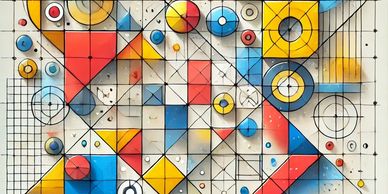 An image of some shapes and diagrams to illustrate a PSLE Math Heuristics lesson.