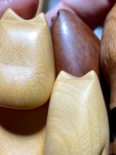 Handcrafted chess pieces