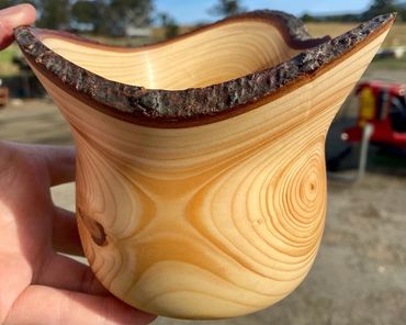 Live edge Blue Spruce bowl