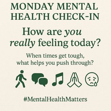 Monday Mental Health Check-in. How are you really feeling today? At Full Sail University. Frank Pic