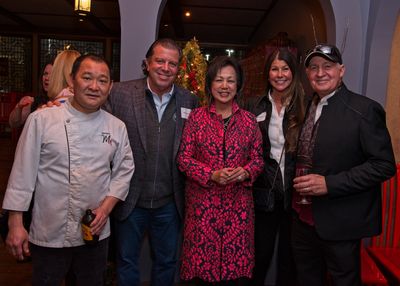Group of people at a private event.