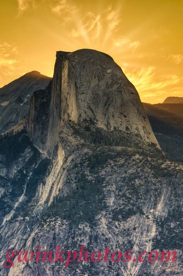 Half Dome Yosemite,  Yosemite Valley View, Half Dome Sunset