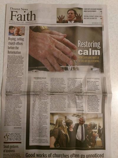 WSHO CPE chaplain training and board certification for chaplains in the news