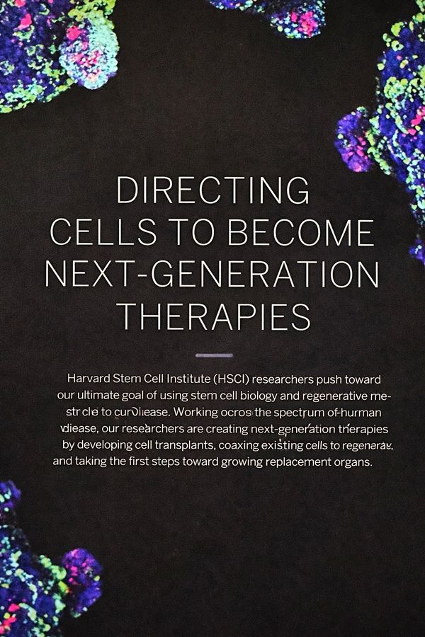 Stem cell research advancing next-generation therapies.