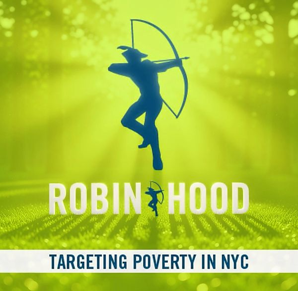Robin Hood image targeting poverty in NYC.