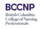 Logo of British Columbia College of Nursing Professionals.