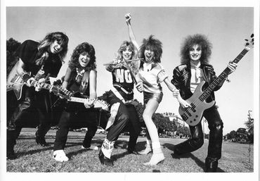 Before we got signed! Mara, Janet, Susette, Leslie and Alex.