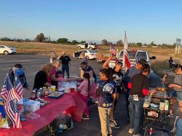 Greeted the Convoy with tacos, hot dogs and a whole lotta hugs! Thank you to all who came out!
