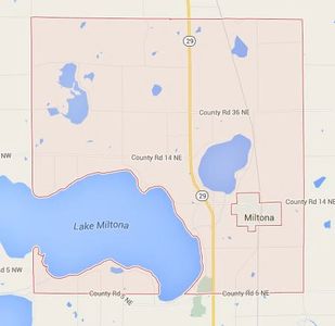 Map of Miltona Township, Douglas County Minnesota