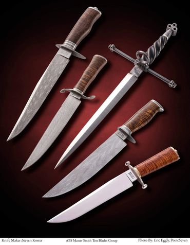 Steve Koster's ABS Mastersmith Test Knives - April 2021