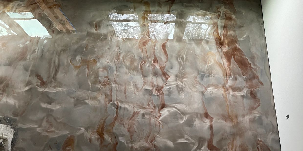 Metallic epoxy flooring