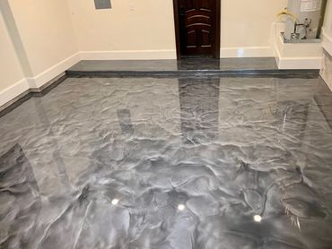 Metallic 3 d metallic epoxy flooring in houston texas