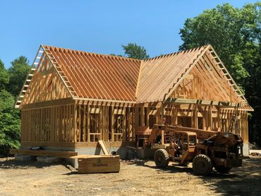 Forklift ready to work