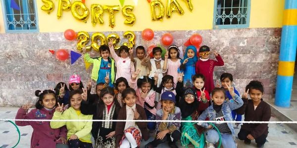 Students celebrating Fruit Day