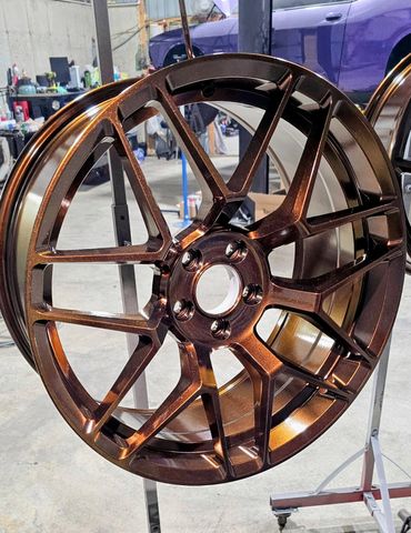 Photo of A rim that was awarded the best powder coating in St. Louis