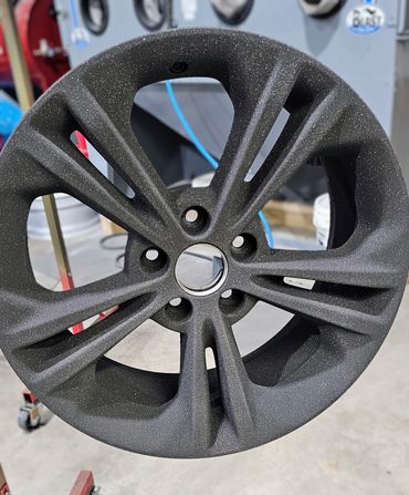 Power coated rim