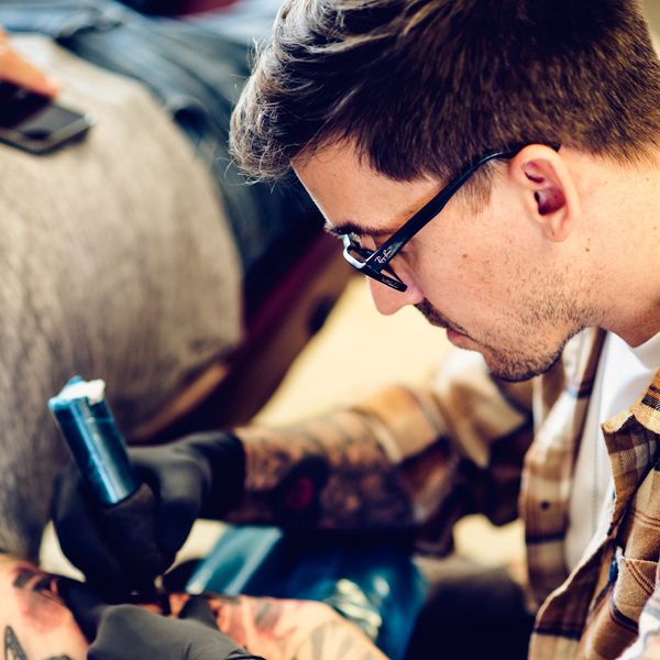 tribal tattoo, geometric tattoo, script tattoo, lettering tattoo, micro tattoo, tattoo detail,