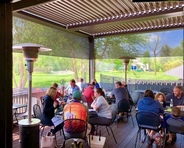 powered pergola and outdoor screens