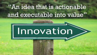 A quote of what the word "Innovation" can be defined