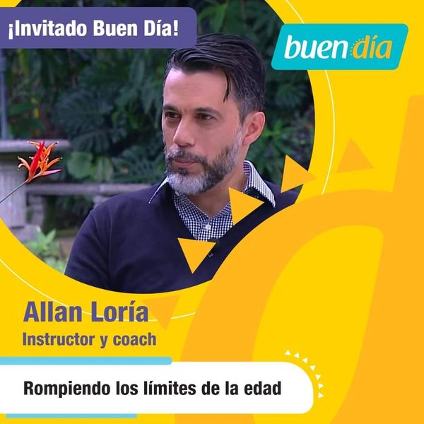 Allan Loría en Buen Día de Teletica, hablando de envejecimiento y vejez