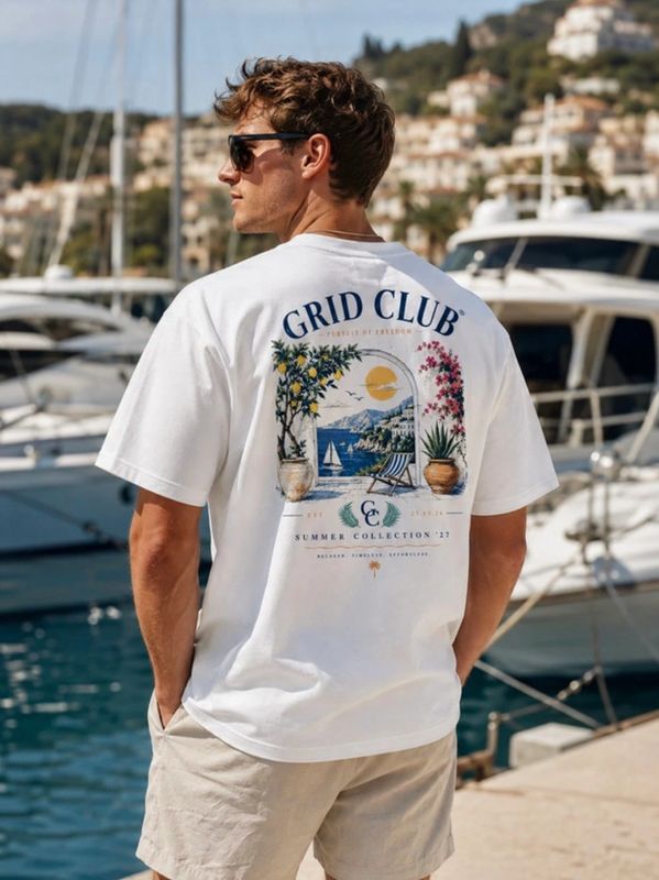 Grid Club® Riviera Marina Tee
