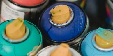 We Offer Private Spray Paint Lessons in our Spray Painting Studio for beginners  up to advanced pain