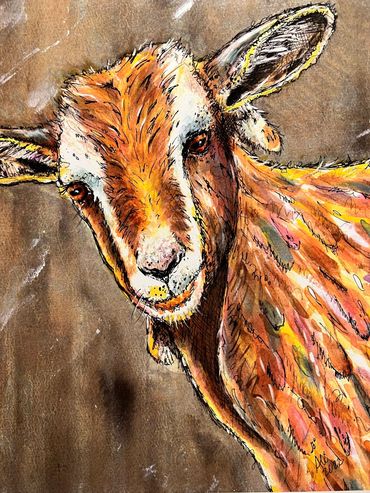 Goat Prints
Alcohol Inks, 11 x 14 inches
Alison Akin
