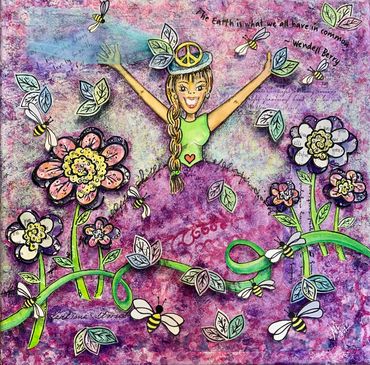 Save the Earth
Mixed Media, 12 x 12 inches
Alison Akin