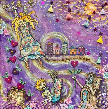 Swinging Girl Whimsy
Mixed Media, 12 x 12 inches
Alison Akin