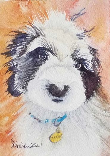 My Grandpuppy, 2024
Watercolor on paper, 10x8
Jean Batchelder