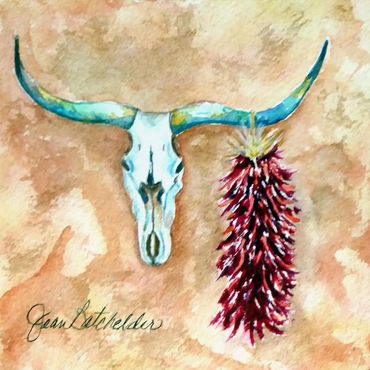 Quintessential New Mexico, 2022
Watercolor on paper, 5x5
Jean Batchelder