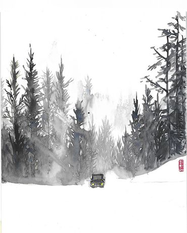 Winter Road-Oregon
Water color, 11x8.5 inches
Wei-Ting Chuang