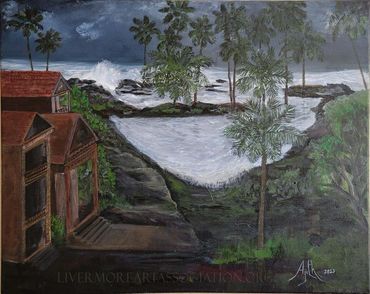 The Waves on the Beach, 2023
Acrylic on canvas, 16 x 20 x .5 inches
Ajith Kumar