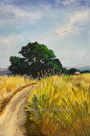 The Barn
Watercolor and Acrylic, 18 x 24 inches
Rekha Joshi