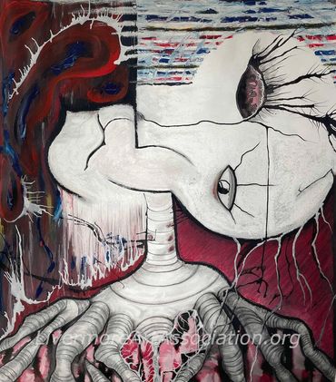 Mixed media artwork by Mike D'Amelio