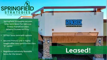 Recently secured lease