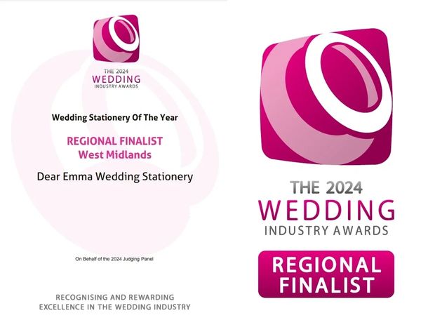 Wedding Industry Awards, regional finalist  Logo