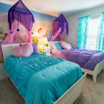 Princess theme bedroom vacation home
