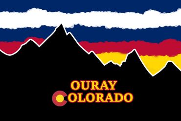 CO Flag Sunset small magnet