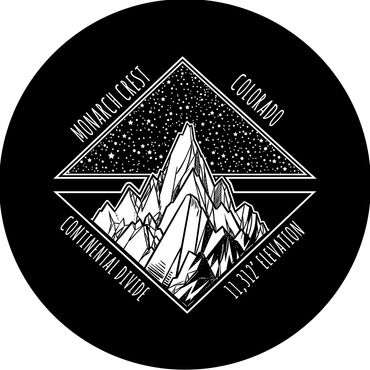 Double Diamond Mtns round magnet