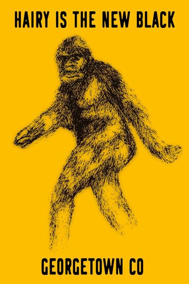 Sasquatch New Hairy small magnet