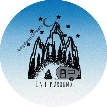 Sleep Around Magnet round magnet