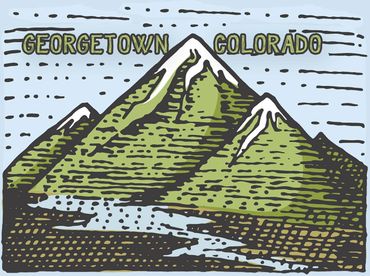 WC 3 Peaks and River small magnet