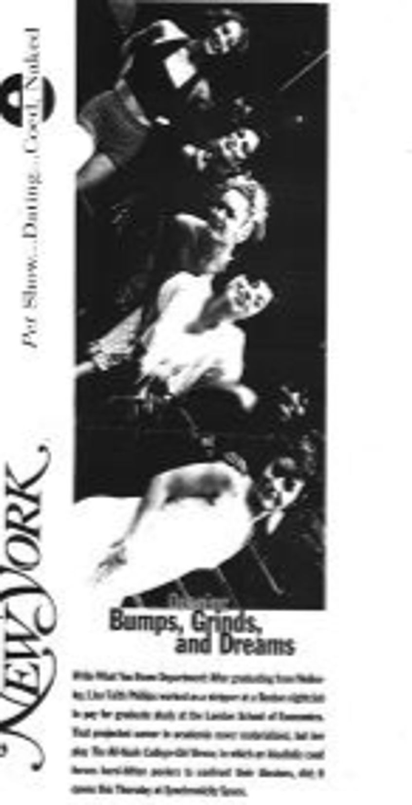 New York Magazine feature for play All-Nude College-Girl Revue