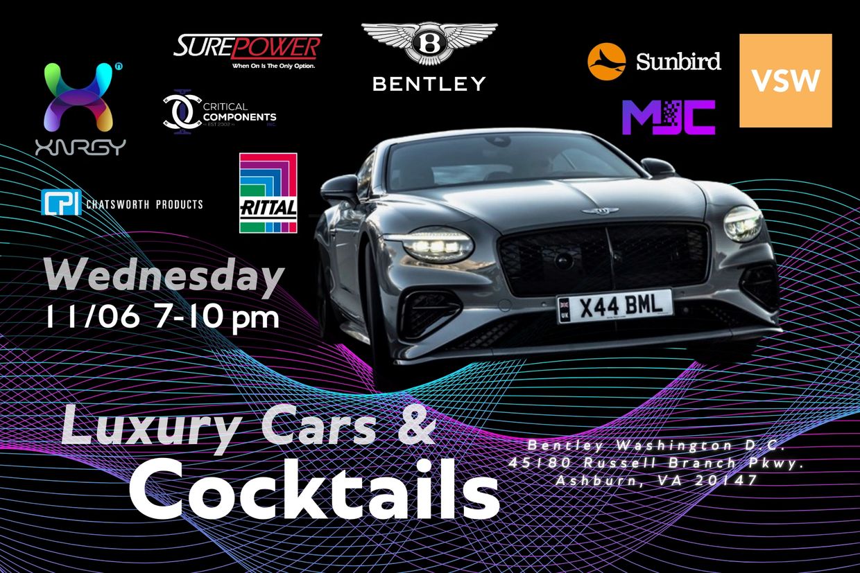 Luxury car event with cocktails, featuring Bentley, on Wednesday 11/06 from 7-10 pm.
