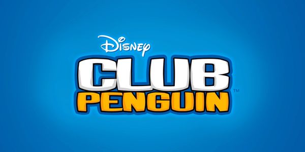 Logo of Disney's Club Penguin on a blue background.