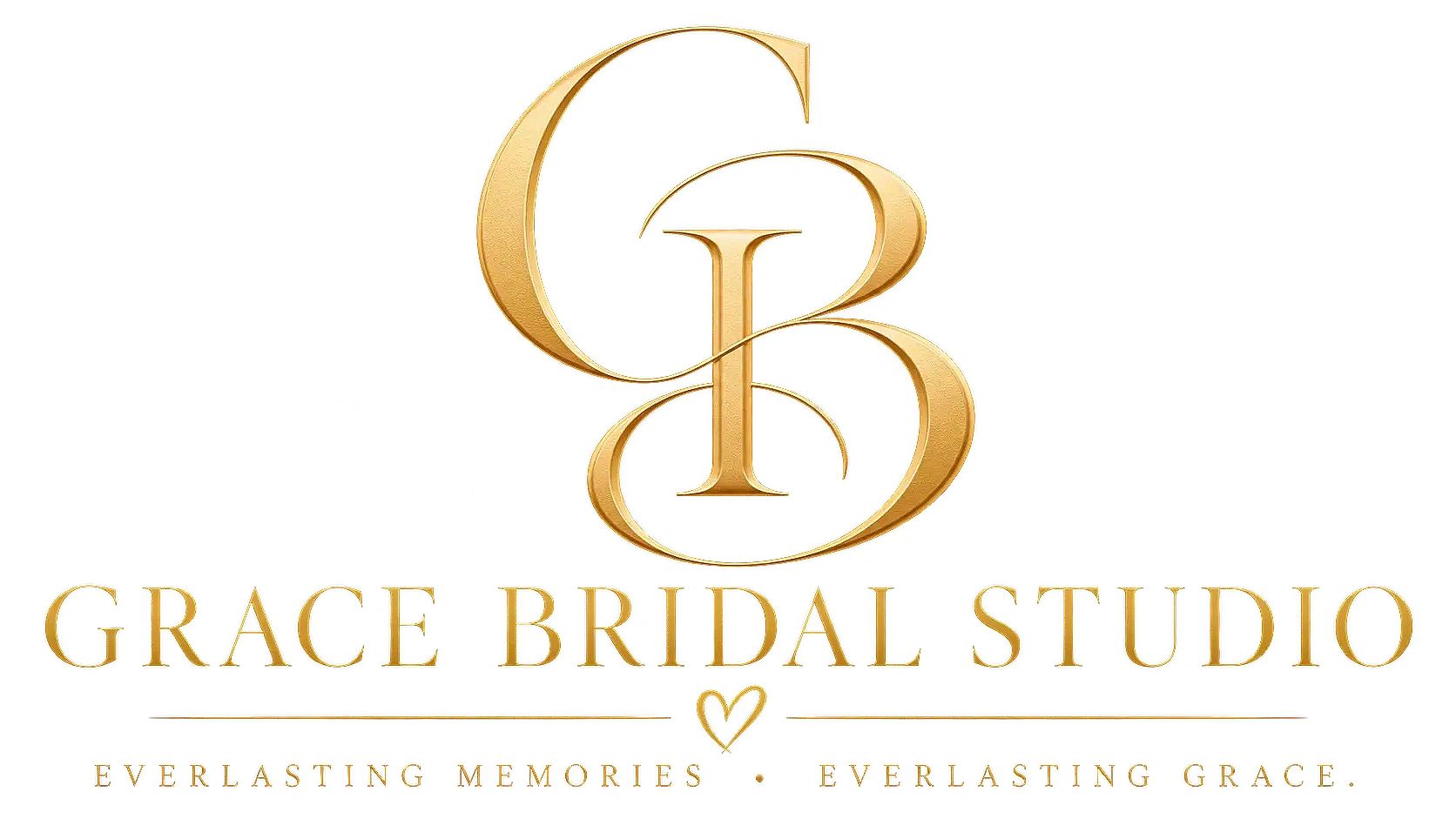 Elegant gold logo for Grace Bridal Studio.